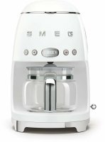 Капельная кофеварка Smeg DCF02WHEU, белый, стиль 50-х годов, 10 чашек, 1.4 л
