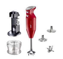 Погружной блендер Bamix M200 DeLuxe red metallic-chrome