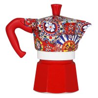 Гейзерная кофеварка Bialetti Moka Express 5327 Dolce&Gabbana Carretto Siciliano