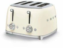 Тостер Smeg TSF03CREU кремовый, 4 ломтика, корпус из нержавеющей стали, подогрев, размораживание, 6 уровней поджаривания
